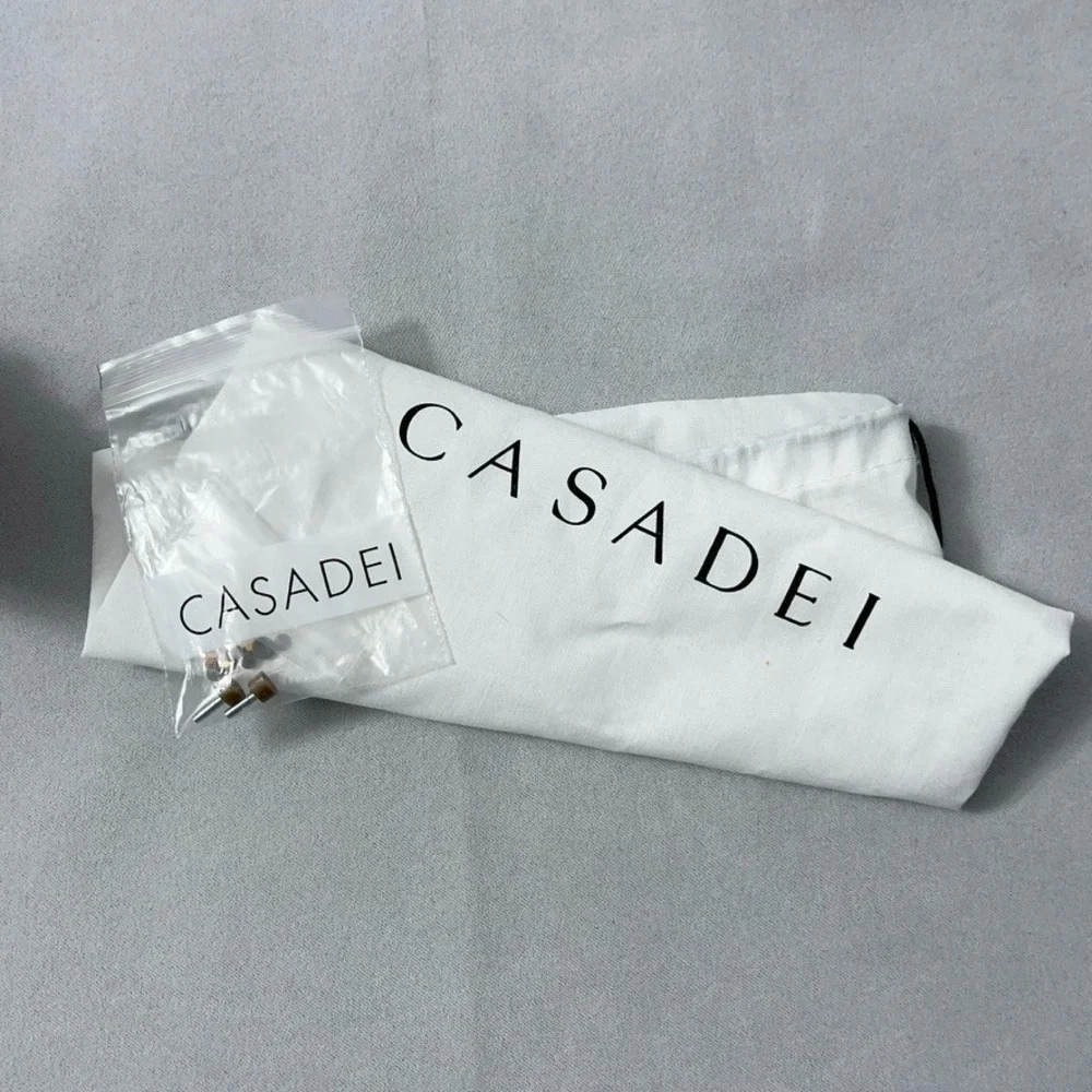 Casadei Heels 9 B Tan Strappy Sandals Stud Crystals Never Worn
